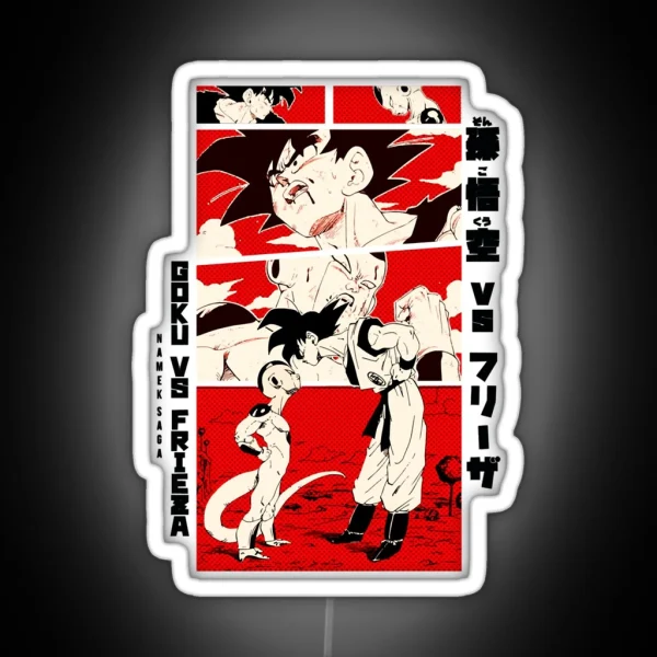 Goku Vs Frieza Dragon Ball Z RGB Neon Sign