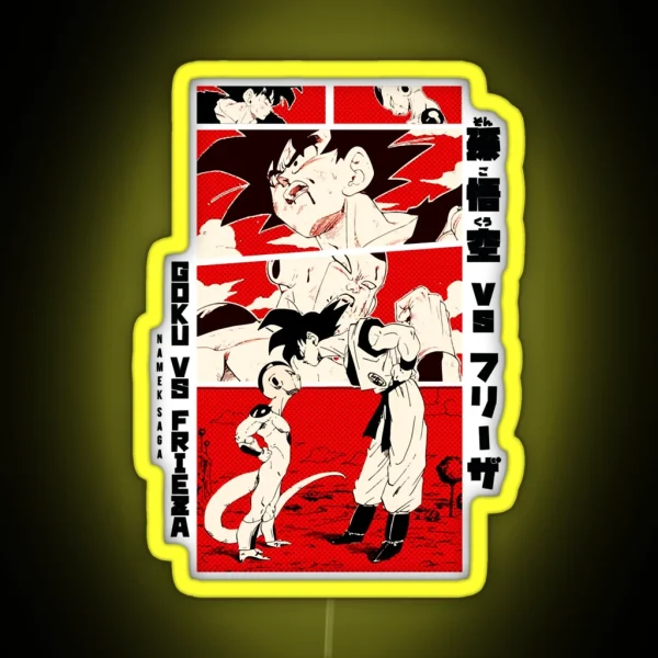 Goku Vs Frieza Dragon Ball Z RGB Neon Sign