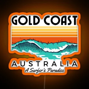 Gold Coast Australia A Surfer S Paradise RGB Neon Sign