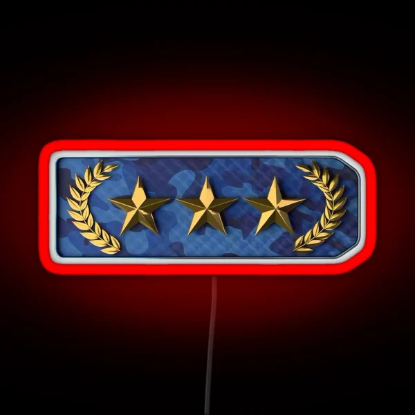 Gold Nova 3 Rank Counter Strike RGB Neon Sign