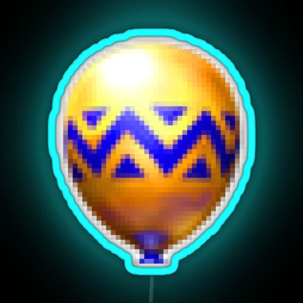 Golden Balloon Sprite RGB Neon Sign