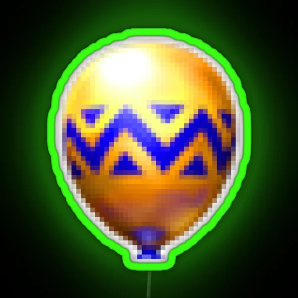 Golden Balloon Sprite RGB Neon Sign