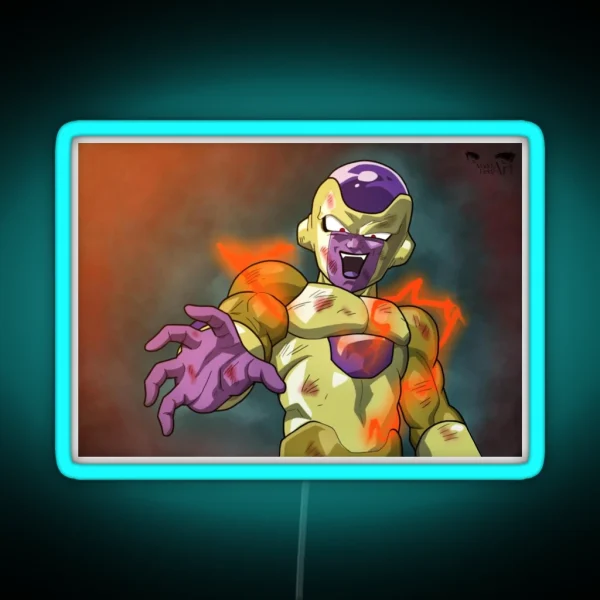 Golden Frieza RGB Neon Sign