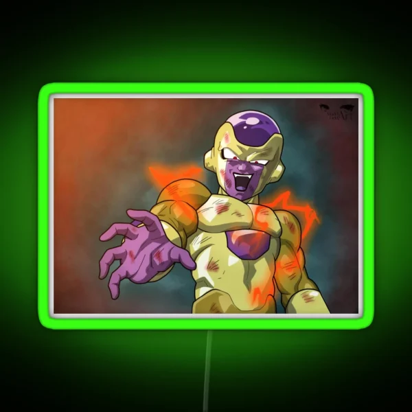 Golden Frieza RGB Neon Sign
