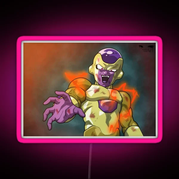 Golden Frieza RGB Neon Sign