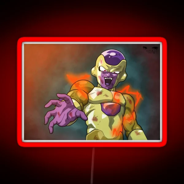 Golden Frieza RGB Neon Sign