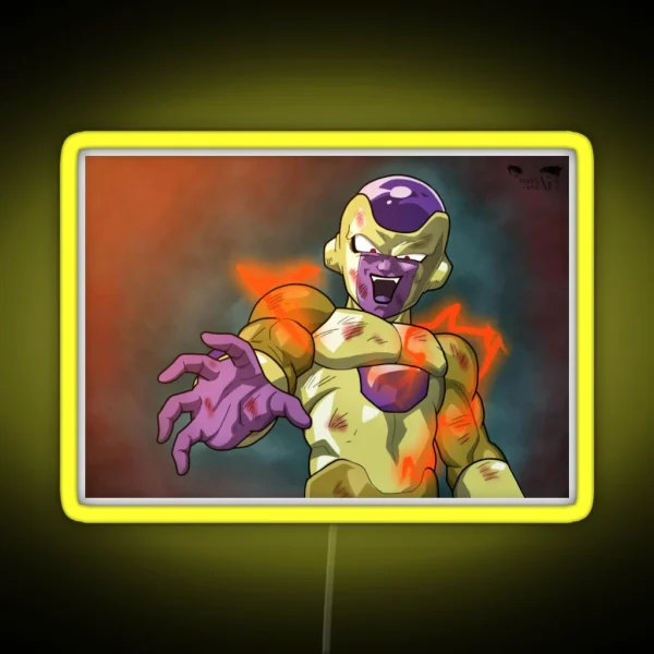 Golden Frieza RGB Neon Sign