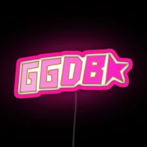 Golden Goose Pink And Gold Logo RGB Neon Sign