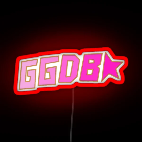 Golden Goose Pink And Gold Logo RGB Neon Sign