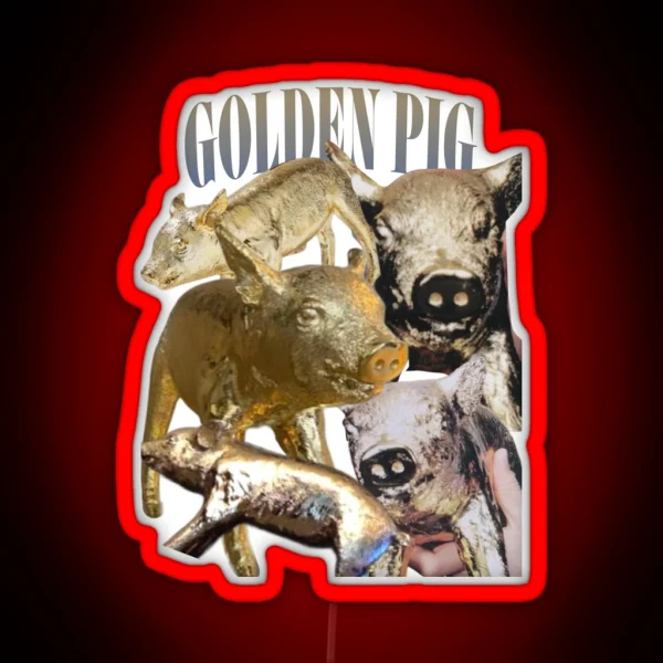 Golden Pig Hozier RGB Neon Sign