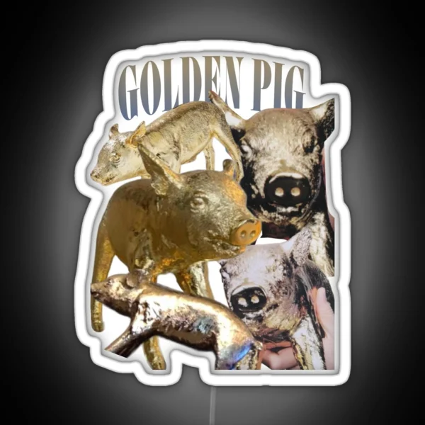 Golden Pig Hozier RGB Neon Sign