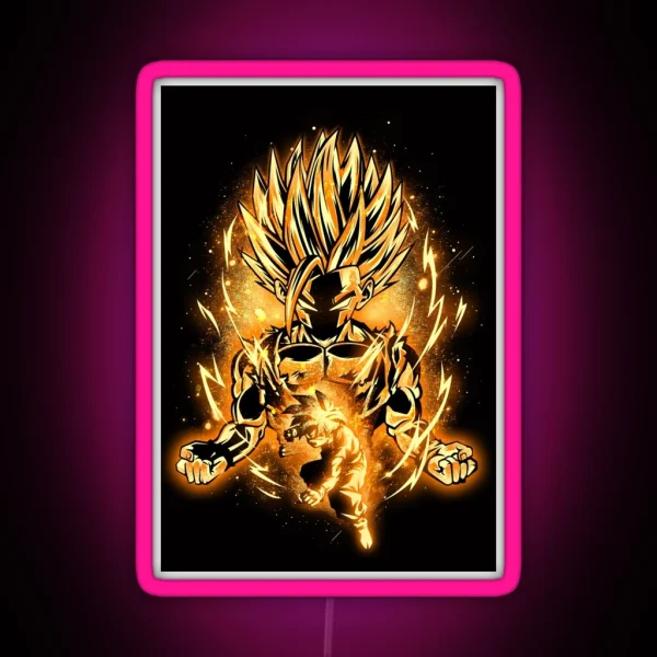 Golden Saiyan Gohan RGB Neon Sign