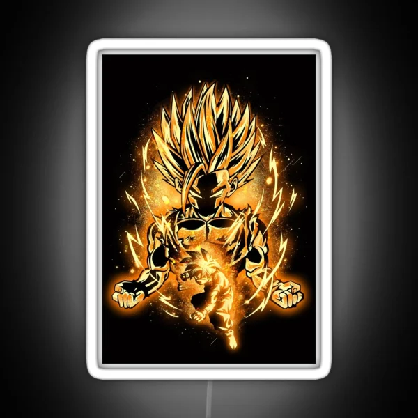 Golden Saiyan Gohan RGB Neon Sign