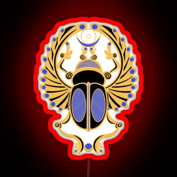 Golden Scarab RGB Neon Sign
