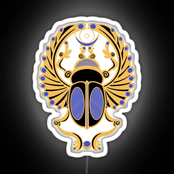 Golden Scarab RGB Neon Sign