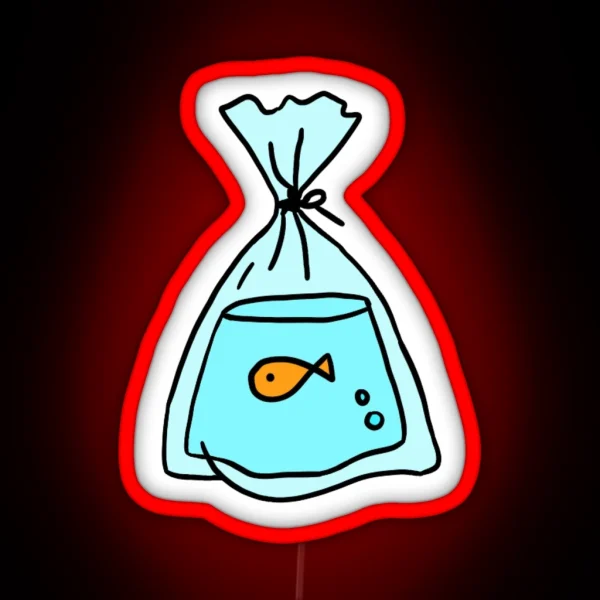 Goldfish In A Bag RGB Neon Sign