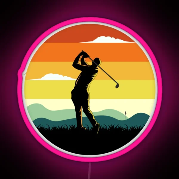 Golf Lovers Design In Nature RGB Neon Sign