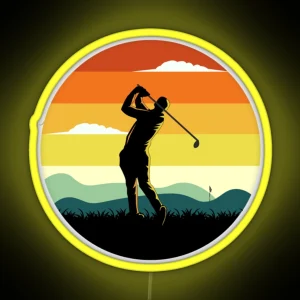 Golf Lovers Design In Nature RGB Neon Sign