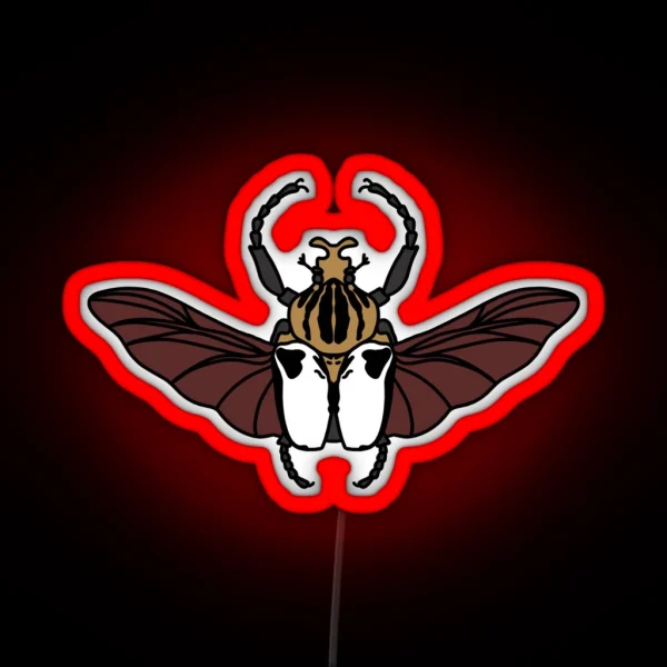 Goliath Beetle RGB Neon Sign