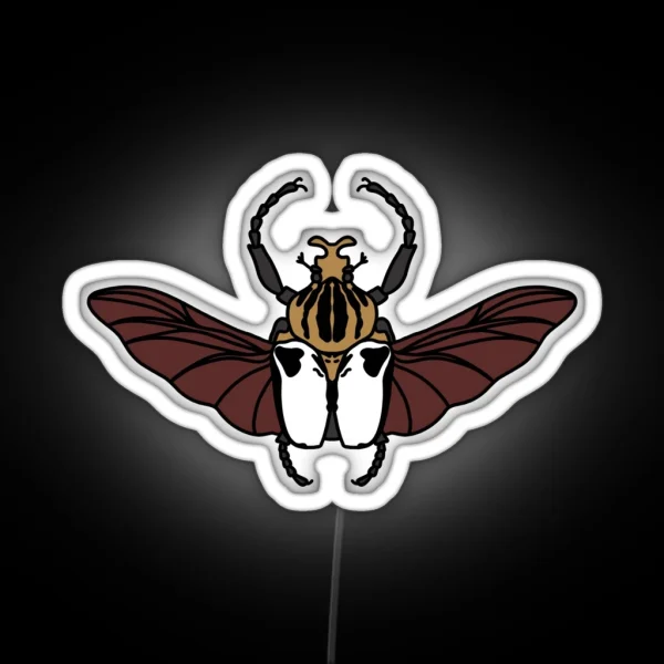 Goliath Beetle RGB Neon Sign