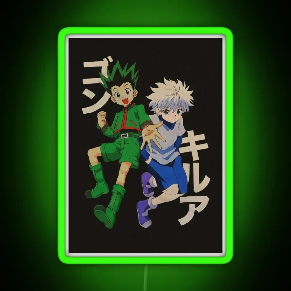 Gon And Killua RGB Neon Sign