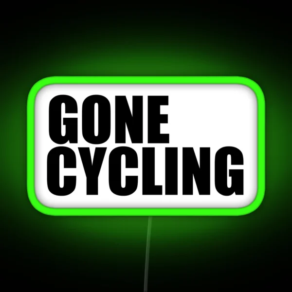 Gone Cycling RGB Neon Sign