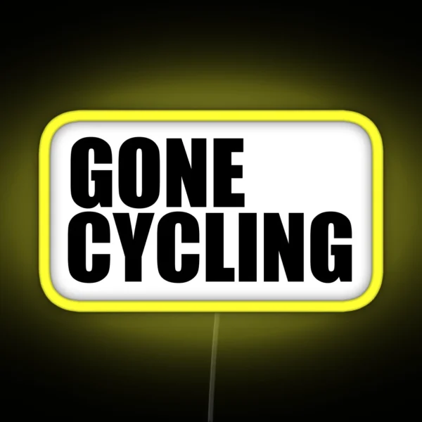 Gone Cycling RGB Neon Sign
