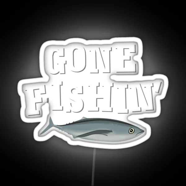 Gone Fishin Gone Fishing RGB Neon Sign