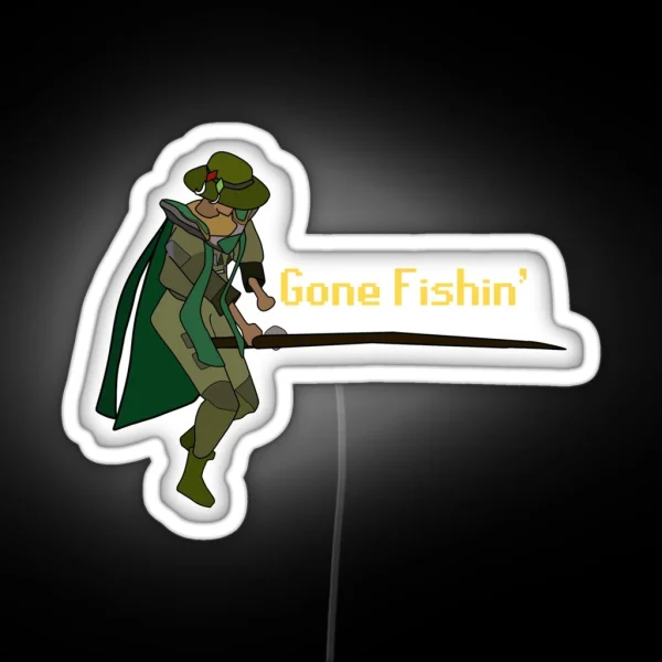Gone Fishin OSRS RGB Neon Sign
