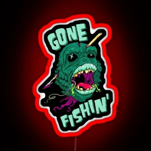 Gone Fishin RGB Neon Sign