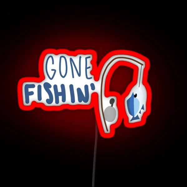 Gone Fishin RGB Neon Sign