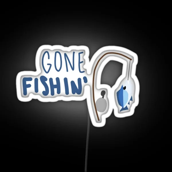 Gone Fishin RGB Neon Sign