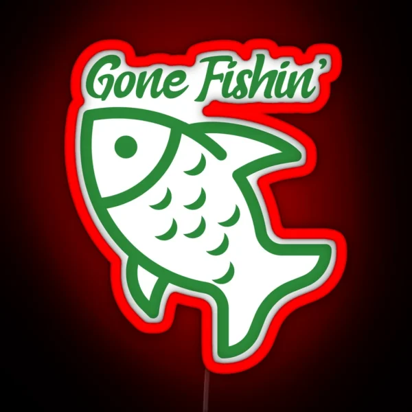 Gone Fishin RGB Neon Sign