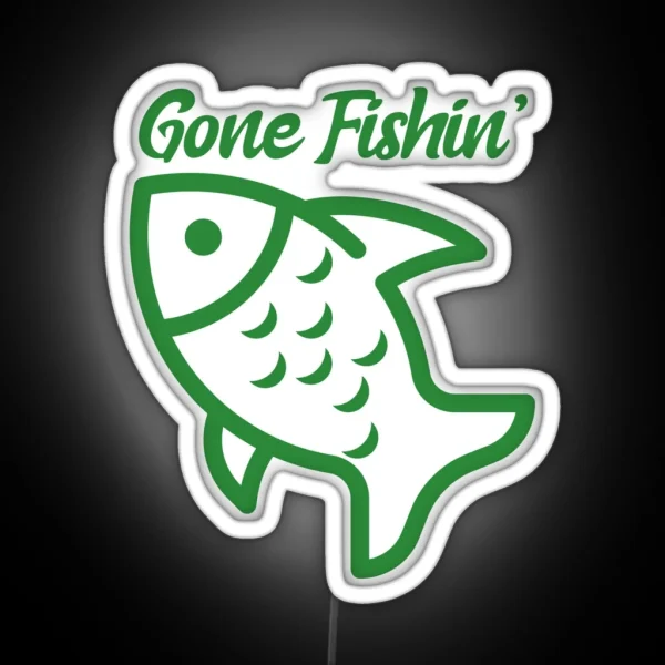 Gone Fishin RGB Neon Sign