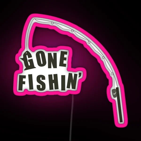 Gone Fishin RGB Neon Sign