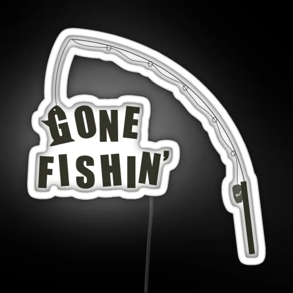 Gone Fishin RGB Neon Sign