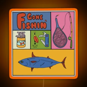 Gone Fishin RGB Neon Sign