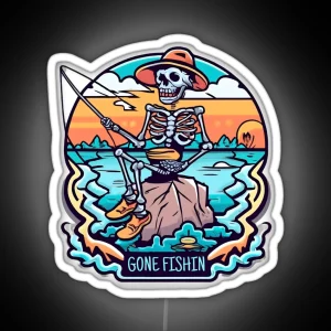 GONE FISHIN RGB Neon Sign