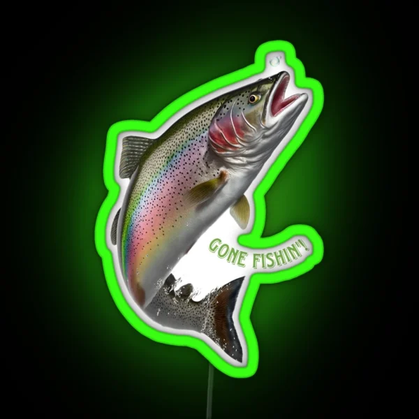 Gone Fishin RGB Neon Sign