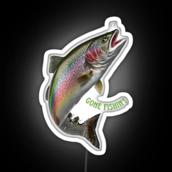 Gone Fishin RGB Neon Sign