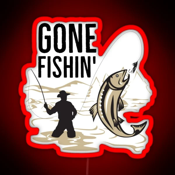 Gone Fishin RGB Neon Sign