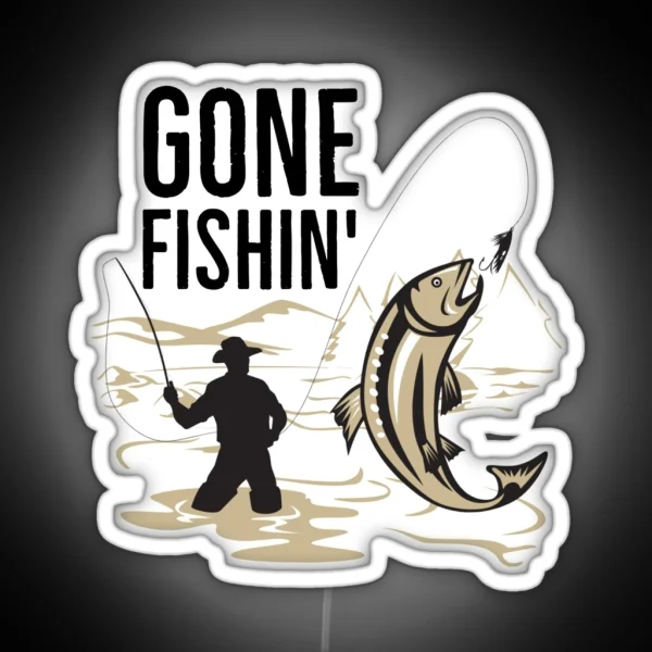 Gone Fishin RGB Neon Sign