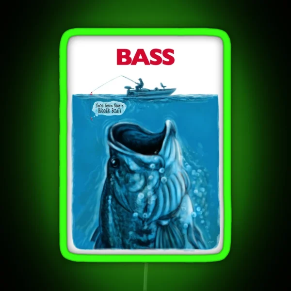 GONNA NEED A BIGGER BOAT RGB Neon Sign