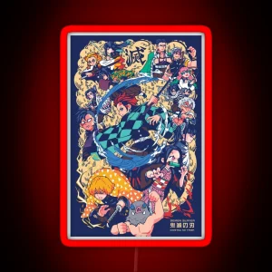 Good Art Work Of Slayer Yaiba Animes Film RGB Neon Sign