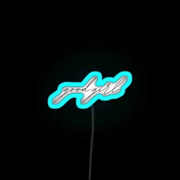 Good Girl Cursive Handwritting RGB Neon Sign