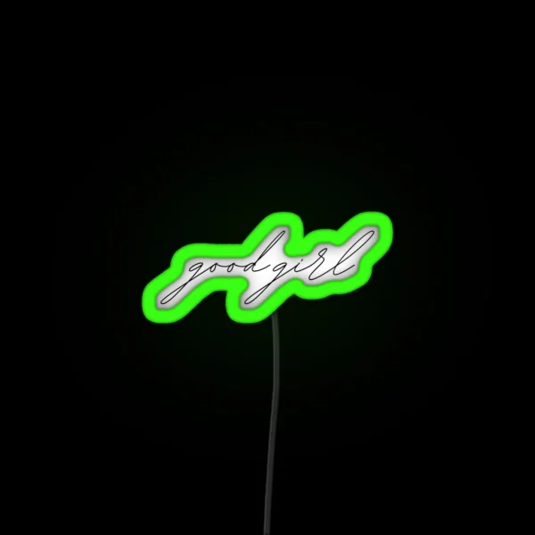 Good Girl Cursive Handwritting RGB Neon Sign