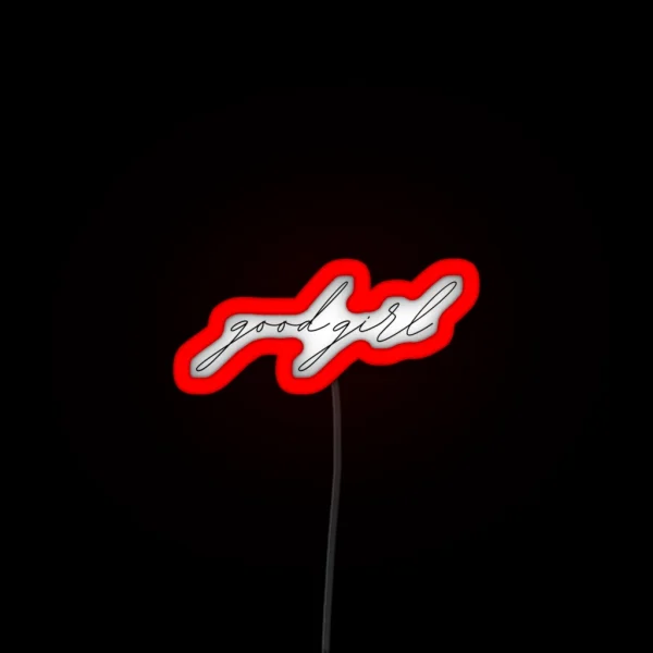 Good Girl Cursive Handwritting RGB Neon Sign