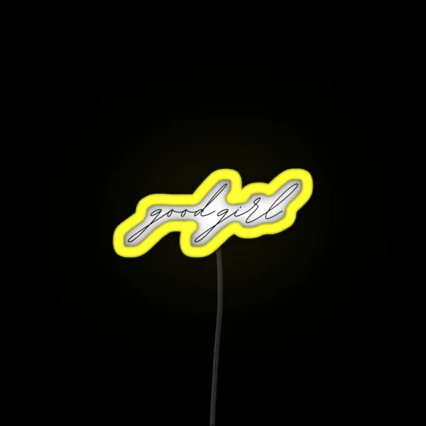 Good Girl Cursive Handwritting RGB Neon Sign