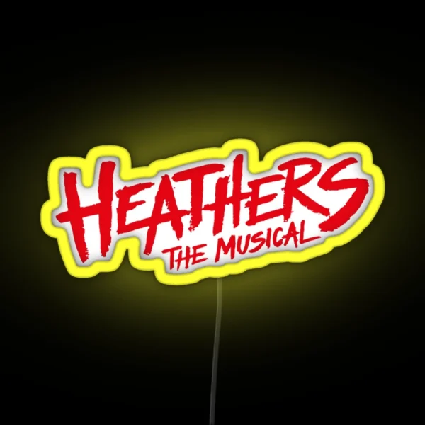 Good Life Interrupted Bad Guys Heathers The Musical Merch Heathers The Musical Logo Cool Gifts RGB Neon Sign