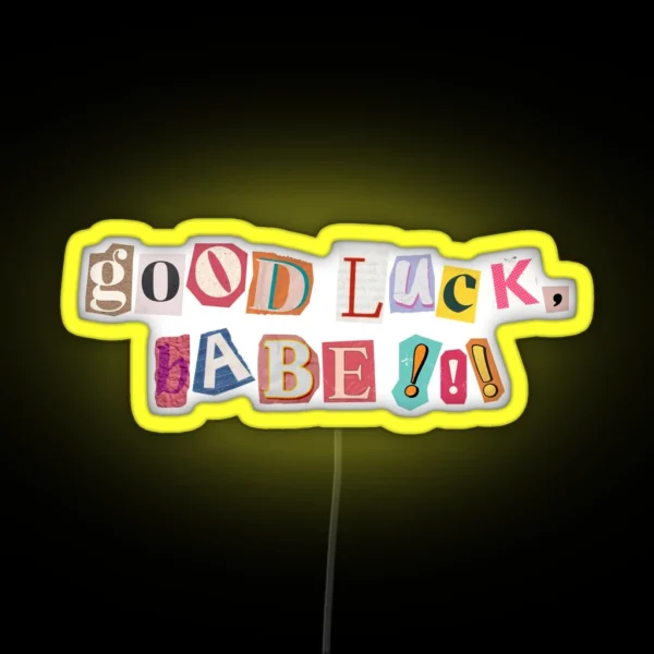 Good Luck Babe Chappell Roan Lyric RGB Neon Sign